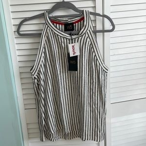 W5 Blue & Cream Striped Tank, Size XL Tags still on!